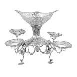 George III and Later Sterling Silver Epergne