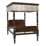 American Late Federal Four-Post Canopy Bed