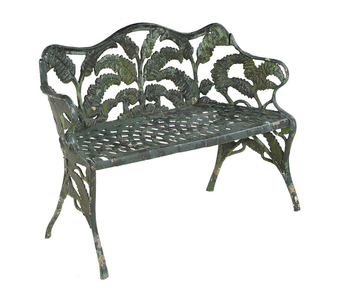 Pair of "Fern"-Pattern Cast Iron Garden Benches - Image 3 of 3