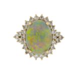 Opal and Diamond Ring