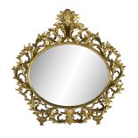 Italian Florentine-Style Giltwood Mirror