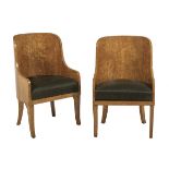 Pair of Biedermeier Gnarled Birch Armchairs