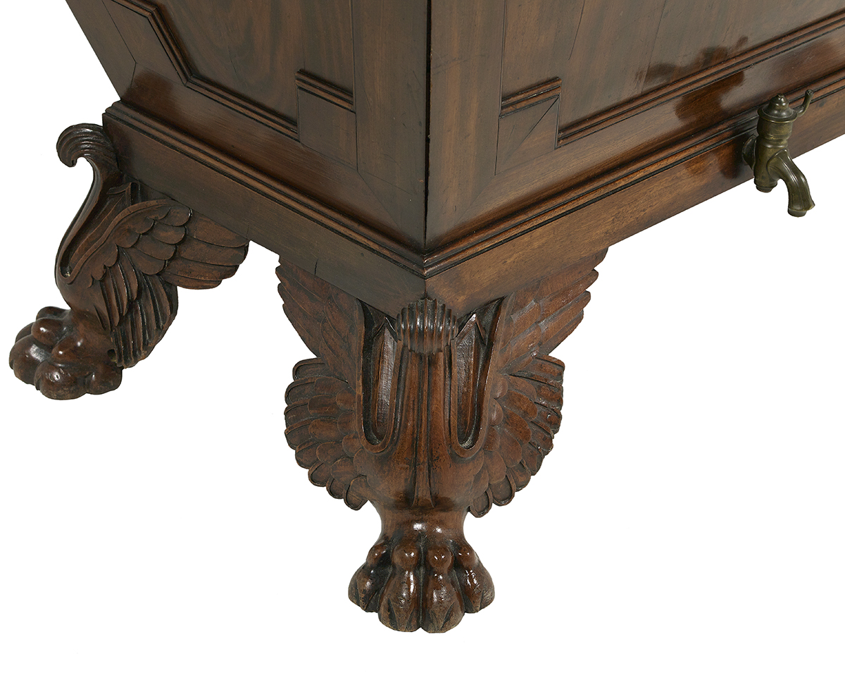 William IV Mahogany Jardiniere/Cellarette - Image 2 of 3