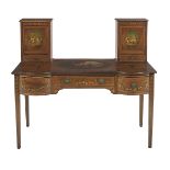 Signed Edwardian Satinwood Lady's Desk