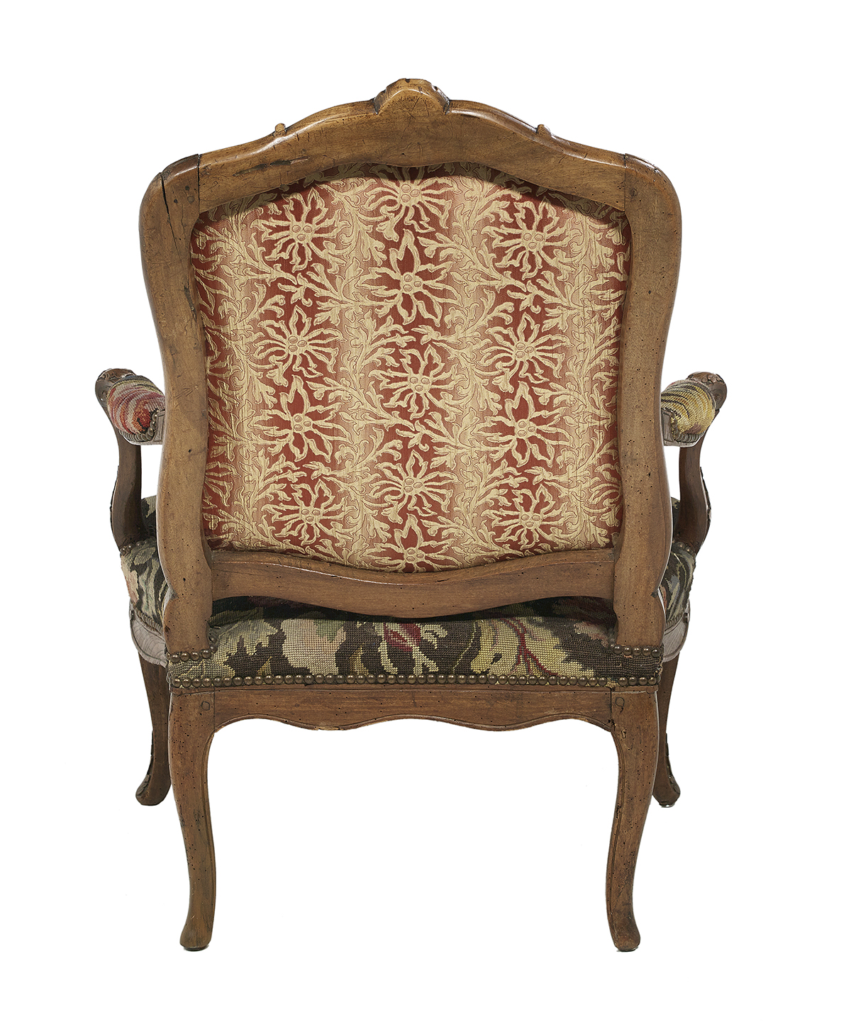 Pair of Provincial Louis XV Walnut Fauteuils - Image 2 of 2