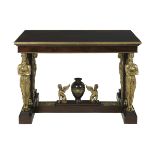 Empire-Style Bronze-Mounted Center Table