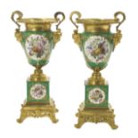 Pair of Jacob Petit Porcelain and Ormolu Vases