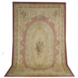 Semi-Antique Aubusson Carpet