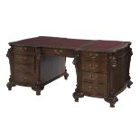 Victorian-Style Mahogany Desk