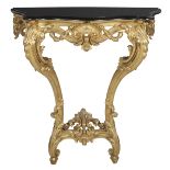 Louis XV-Style Giltwood Console Table