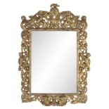 Italian Baroque Giltwood Mirror