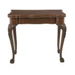 Irish Chippendale Mahogany Games Table