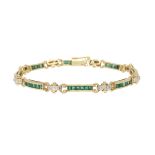 Emerald and Diamond Bracelet