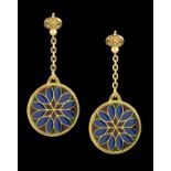 Pair of "Stained Glass Window" Earrings
