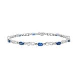 Sapphire and Diamond Bracelet