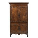 Impressive French Provincial Fruitwood Armoire