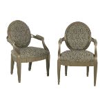 Pair of Donghia "Grand Flute" Armchairs