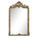 Louis-Philippe Giltwood Overmantel Mirror