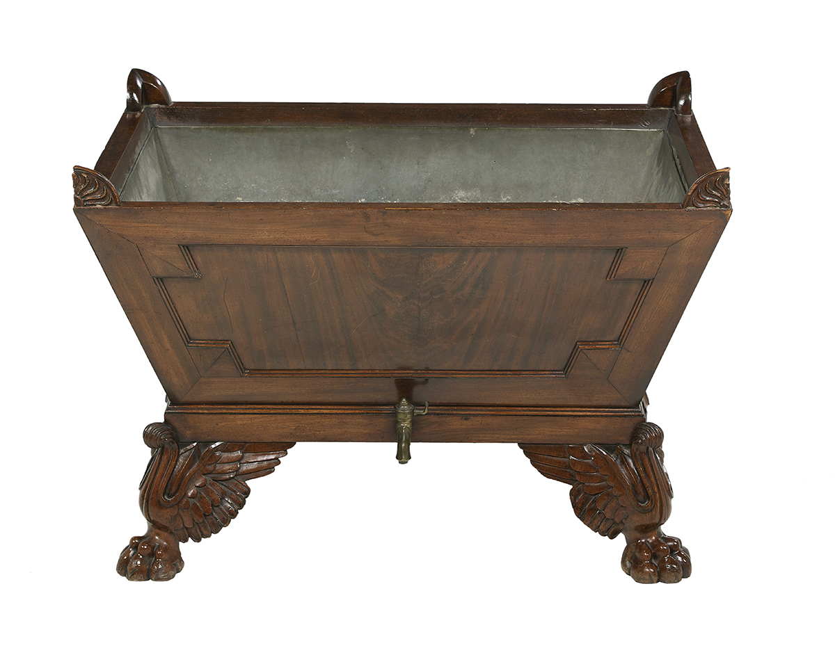 William IV Mahogany Jardiniere/Cellarette - Image 3 of 3