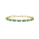 Emerald and Diamond Bracelet