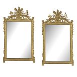 Pair of Louis XVI-Style Giltwood Mirrors