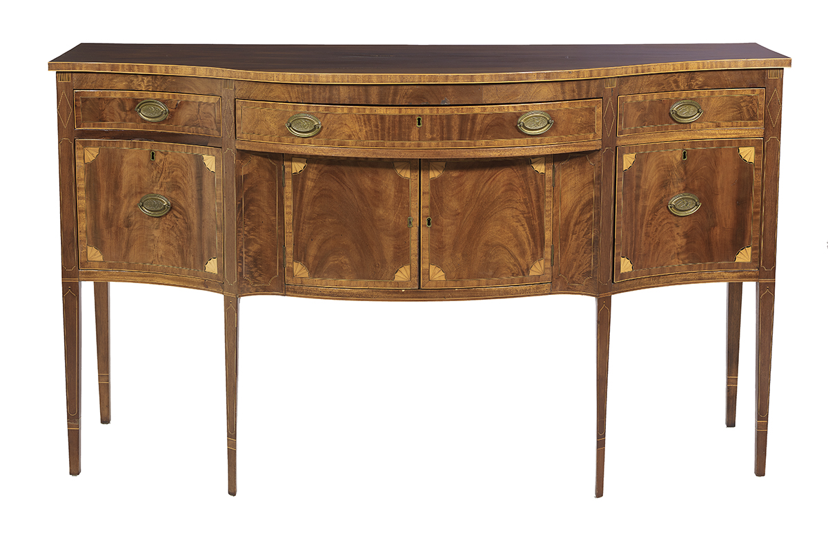 American Federal Inlaid Mahogany Sideboard