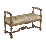 Provincial Louis XVI-Style Fruitwood Window Seat