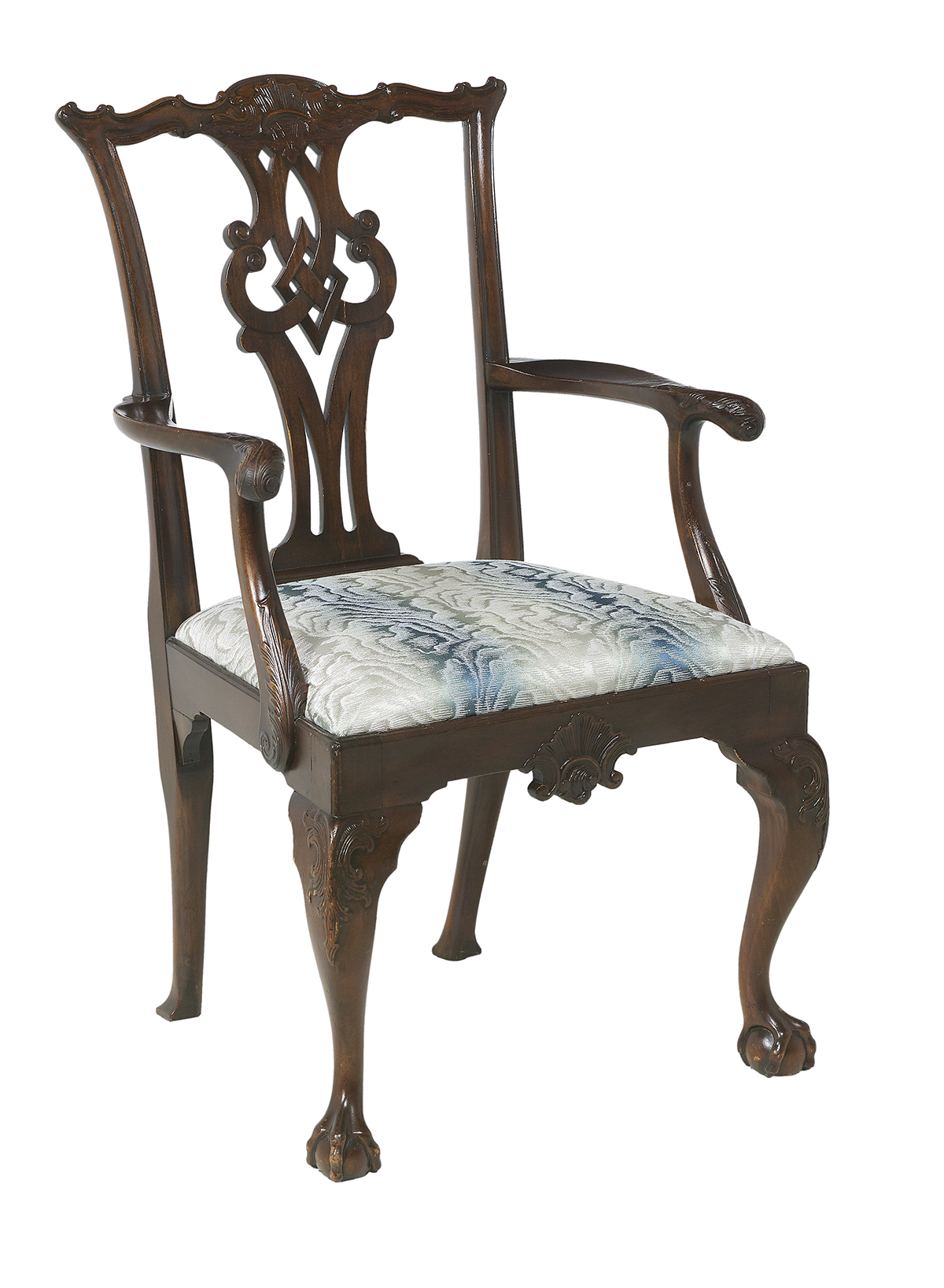 Twelve George III-Style Mahogany Dining Chairs - Image 2 of 2