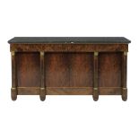 Empire Bronze-Mounted Marble-Top Sideboard