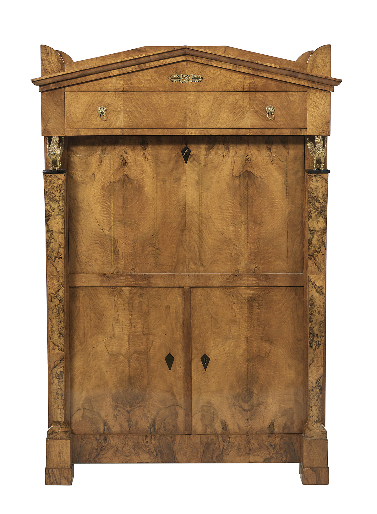 Continental Walnut Secretaire a Abattant