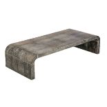 Karl Springer Shagreen Low Coffee Table