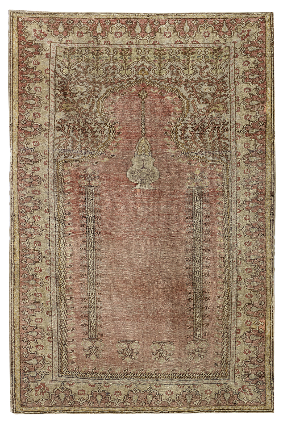 Antique Turkish Kula Prayer Carpet