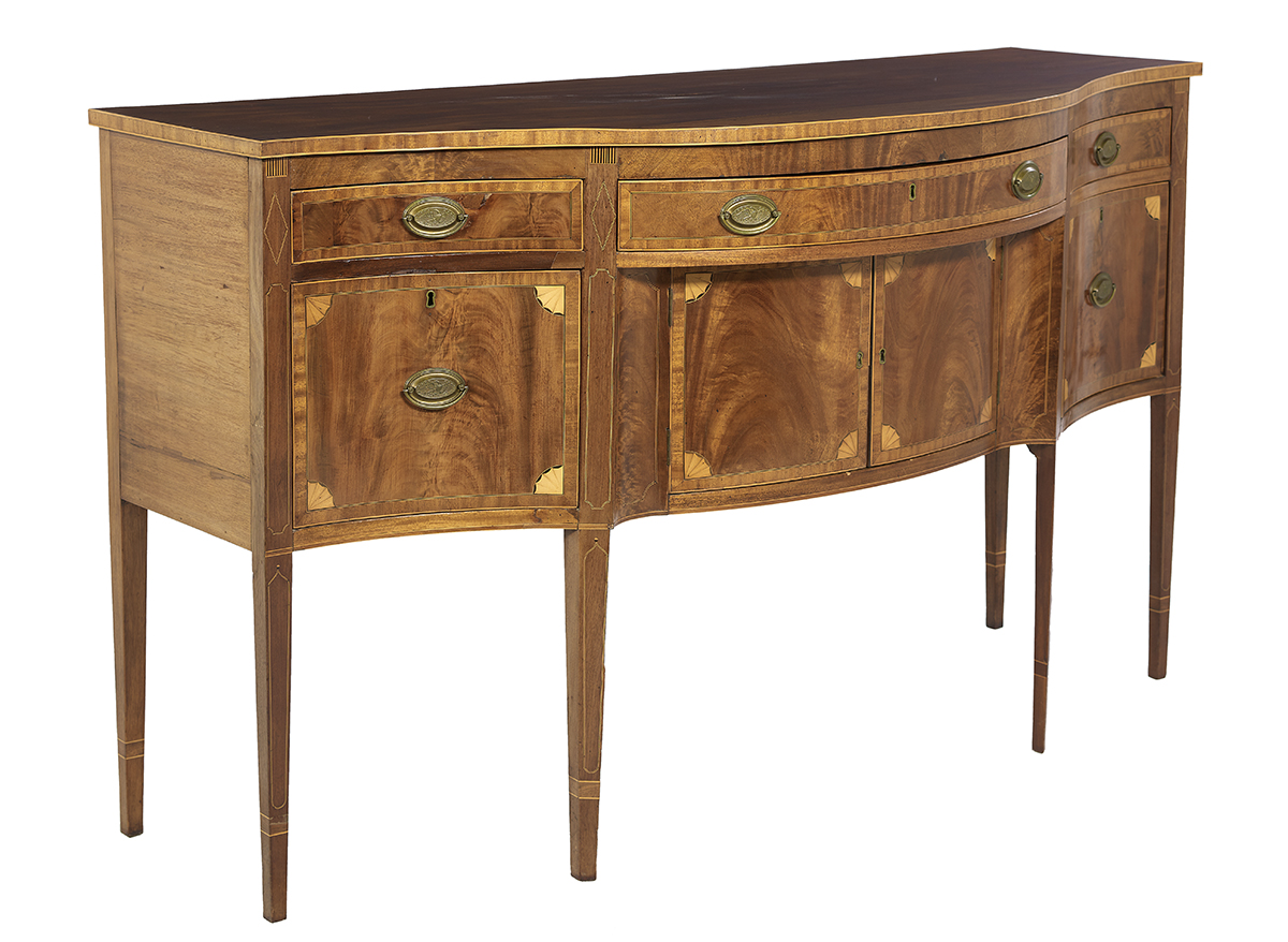 American Federal Inlaid Mahogany Sideboard - Image 2 of 2