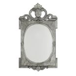 Venetian Engraved Glass Mirror