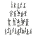 Spanish Sterling Silver Musician Figures