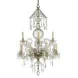 Georgian-Style Cut Glass Chandelier