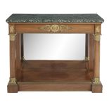 Empire-Style Ormolu-Mounted Mahogany Pier Table