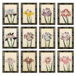 Twelve Japanese-Inspired Prints of Irises