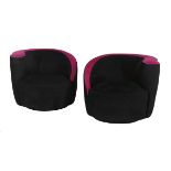 Pair of Vladimir Kagan" Nautilus" Swivel Chairs