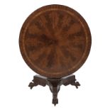 American Classical Mahogany Tilt-Top Center Table