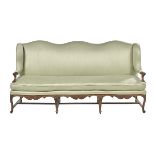 Provincial Louis XV-Style Fruitwood Sofa