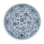 Chinese Blue and White Porcelain Charger