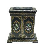 Victorian Papier-Mache Lady's Table-Top Cabinet