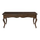 French Provincial Oak Refectory Table
