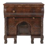 American Late Classical Mahogany Butler's Chest