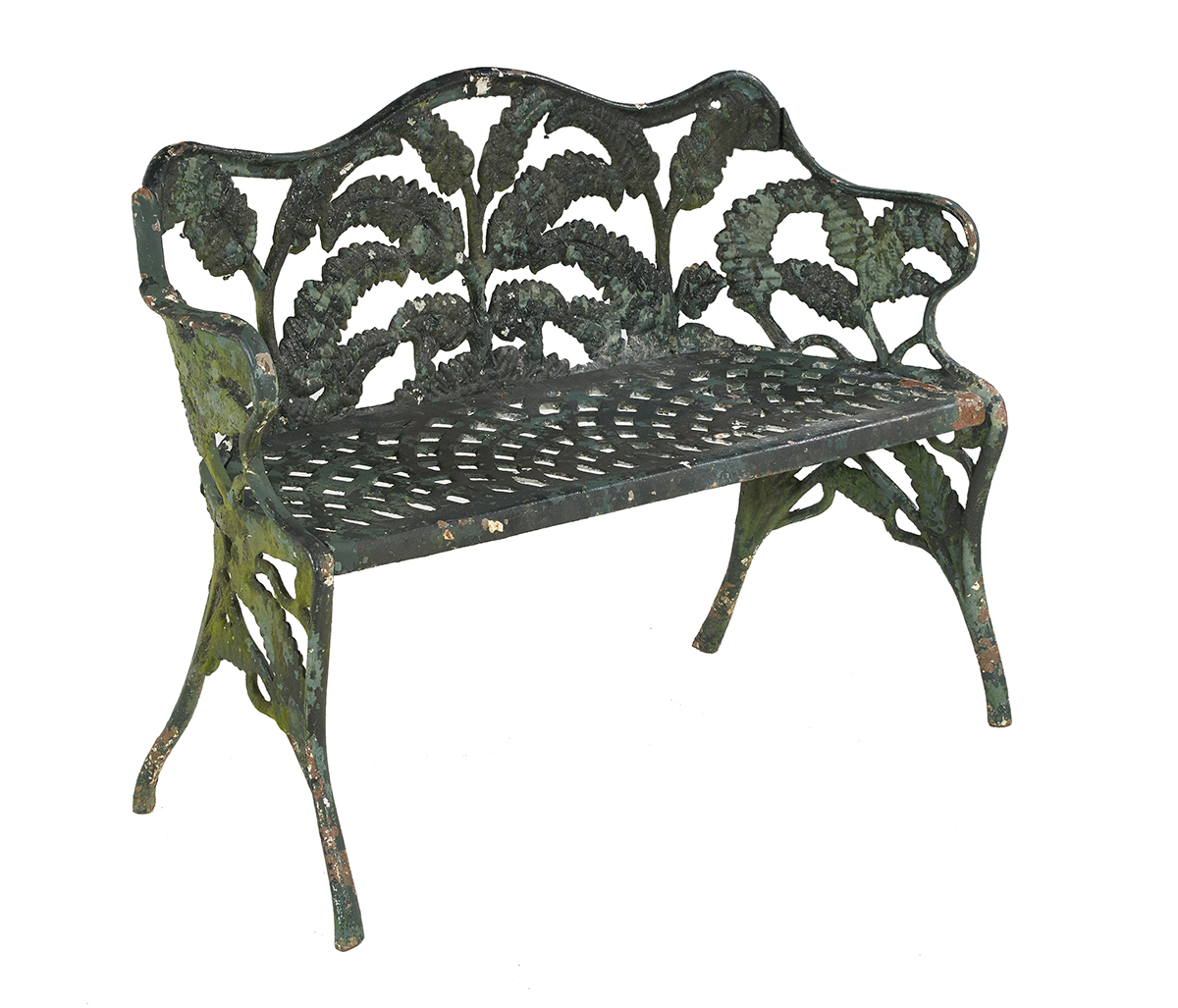 Pair of "Fern"-Pattern Cast Iron Garden Benches - Image 2 of 3