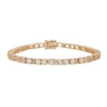 Morganite and Diamond Bracelet