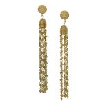 Pair of Diamond Tassel Earrings