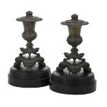 Pair of Restauration Bronze Lighting Devices