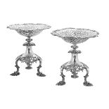 Pair of Victorian Sterling Silver Fruit Stands